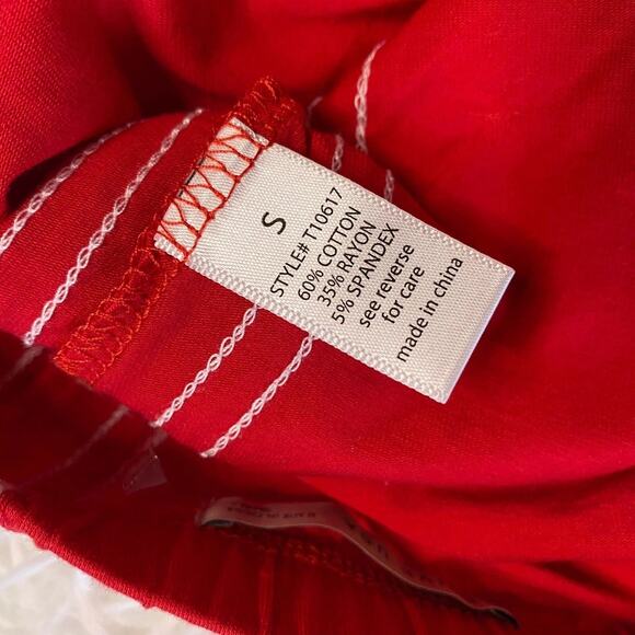 2x Active USA Knit Crop Tank Top Tube Crop Top Criss Cross Back Strappy blue red - Picture 10 of 14